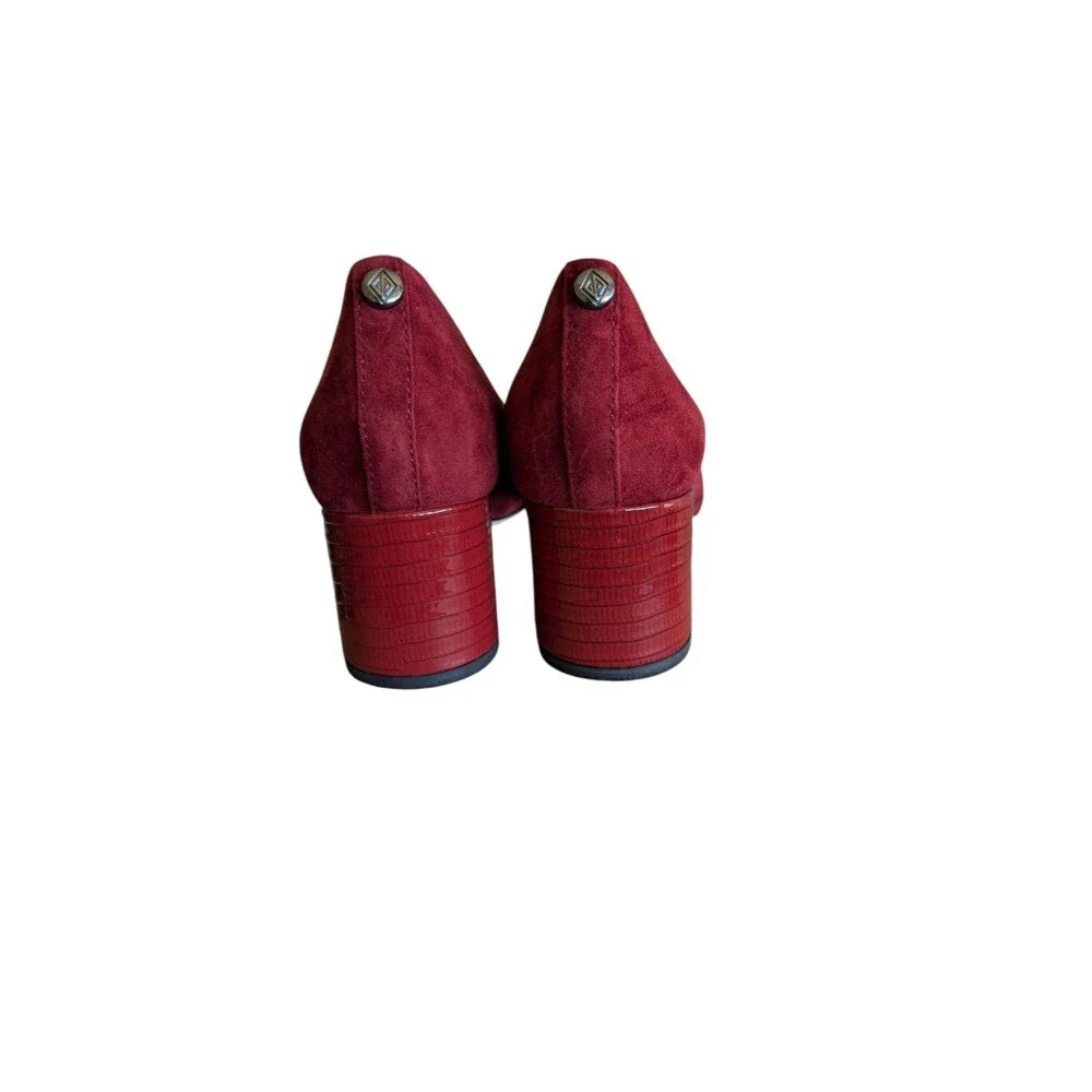 Donald Pliner Suzette Suede Block-Heel Pumps Size 5.5